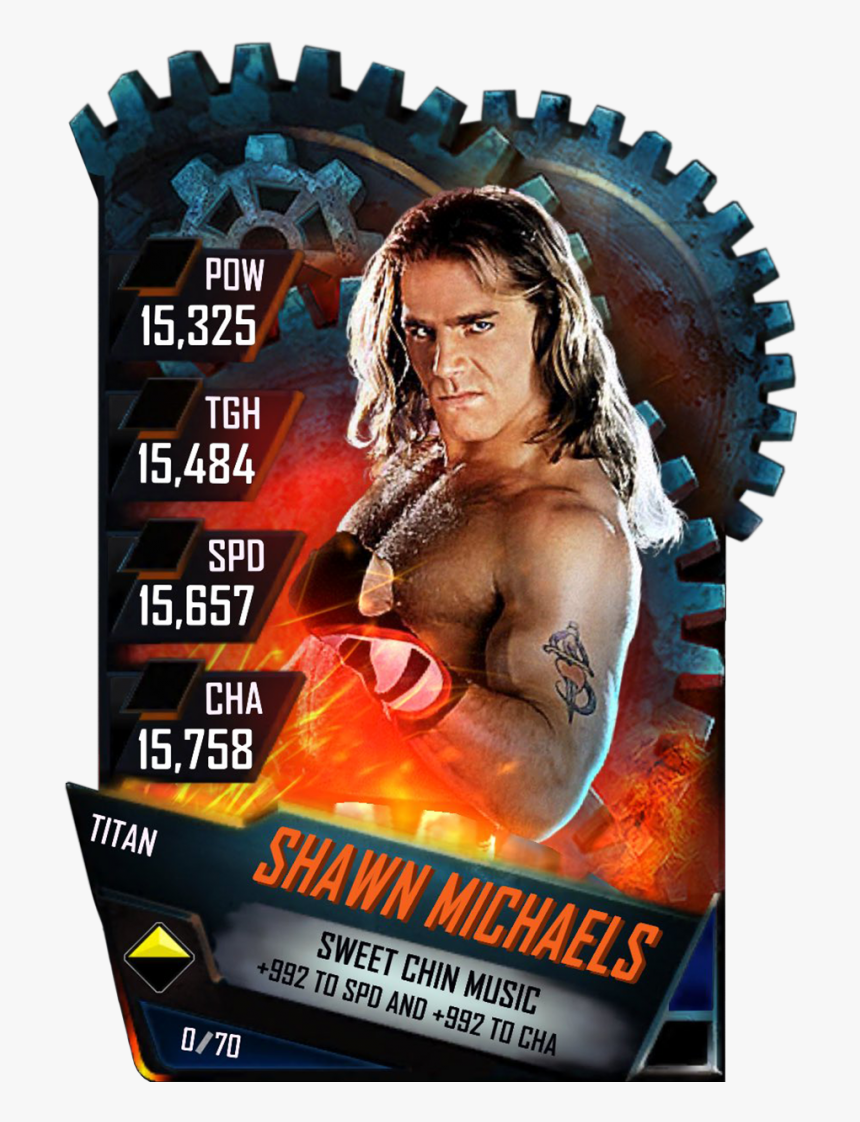 Shawnmichaels S4 18 Titan - Wwe Supercard Roman Reigns, HD Png Download