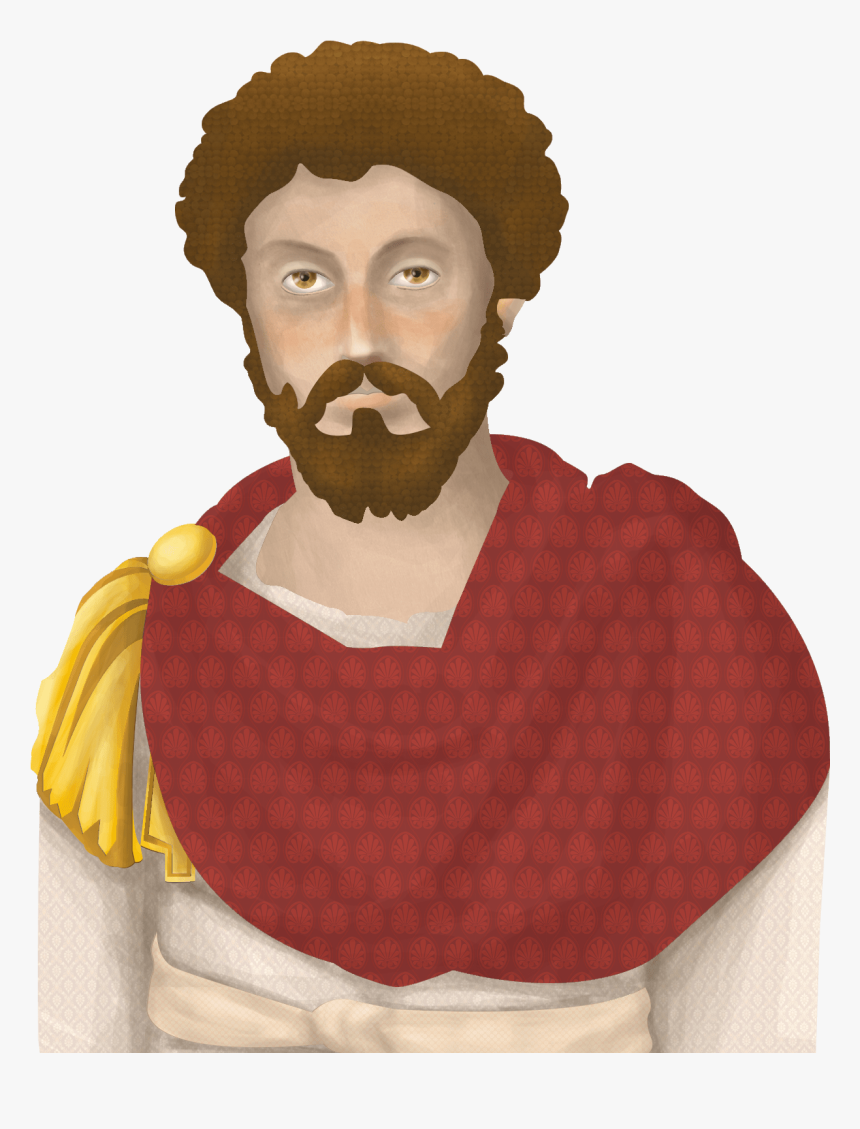 Marcus Aurelius, Copyright Rocio De Torres - Cartoon Picture Of Marcus Aurelius, HD Png Download