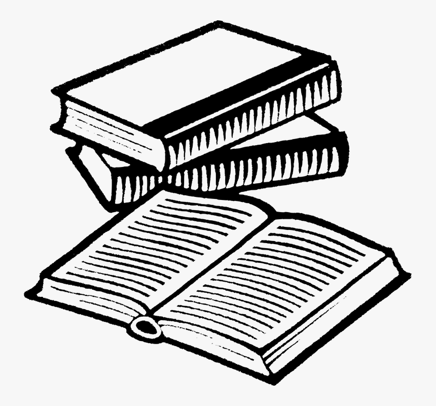 Book, Found, Fun, Icon, Icons, Reading - Line Drawing Of Books, HD Png Download