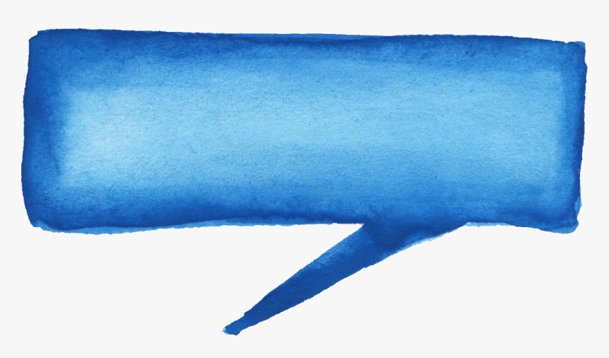 Speech Bubble Png Blue - Painting, Transparent Png
