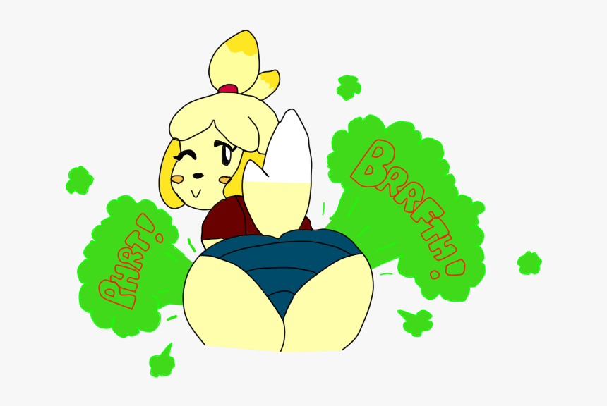 More Isabelle Farts By Awfulartistsketch By Soniclover562 - Isabelle Animal Crossing Fan Art, HD Png Download