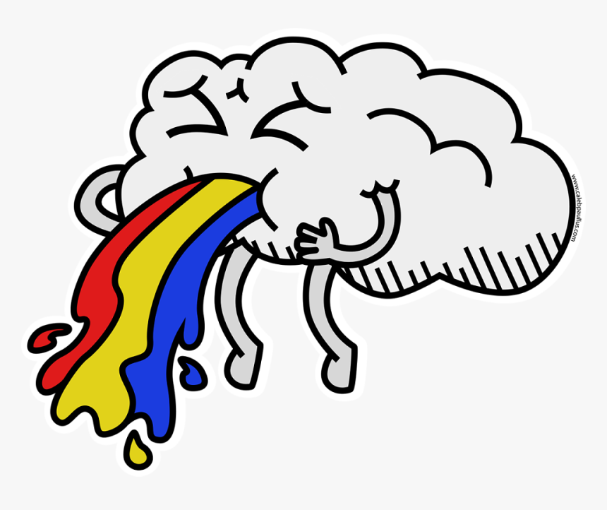 Fair Weather Friends By Caleb Paullus - Cloud Farting Gifs, HD Png Download