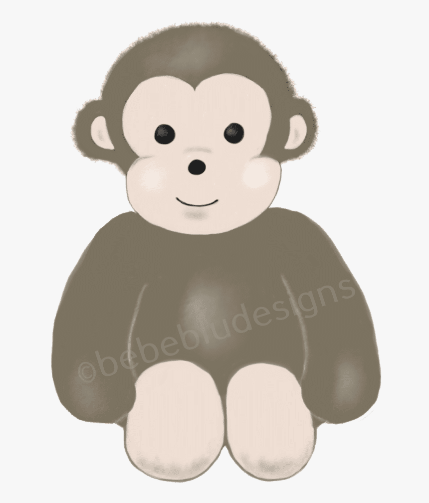 Baby Monkey Fixed - Cartoon, HD Png Download