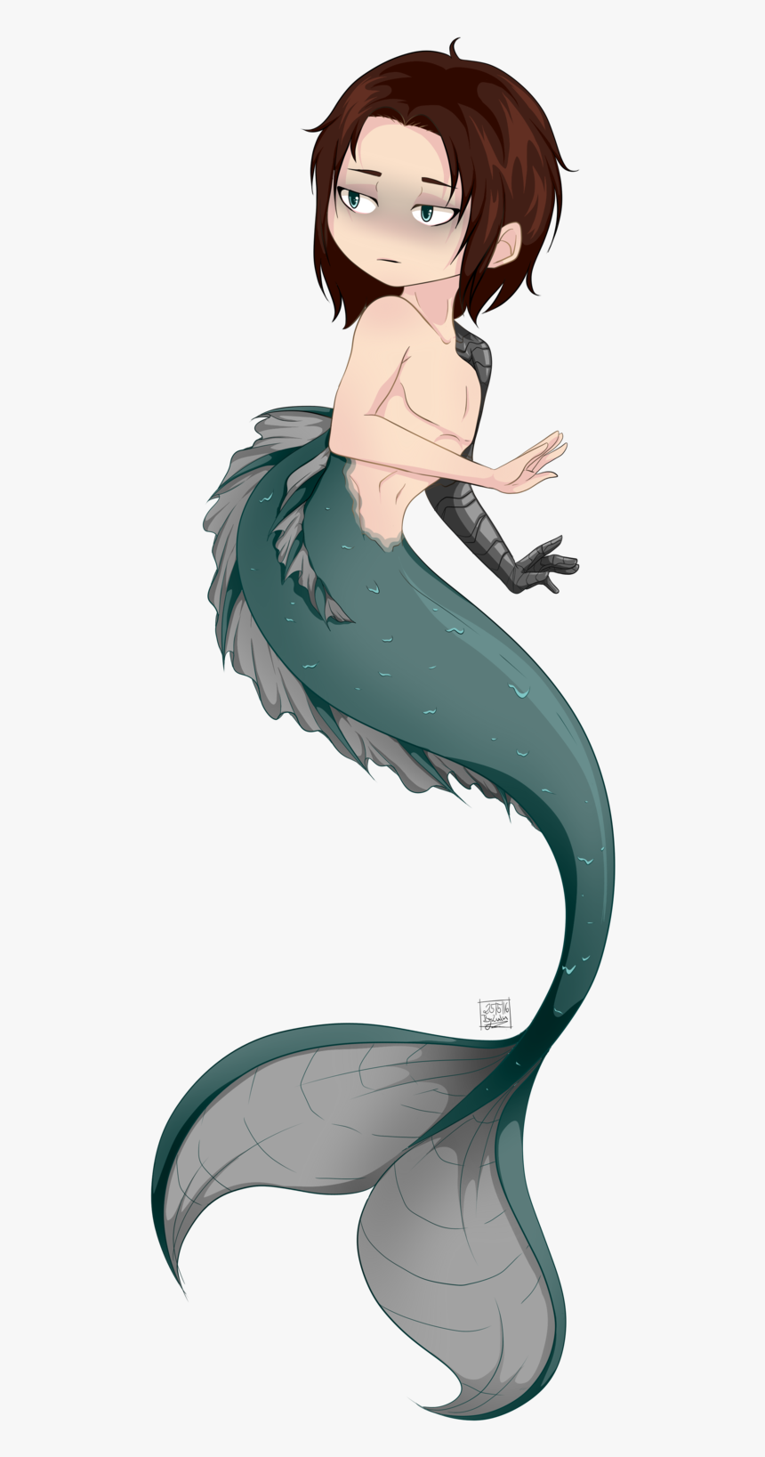 Bucky Barnes Mermaid Au, HD Png Download