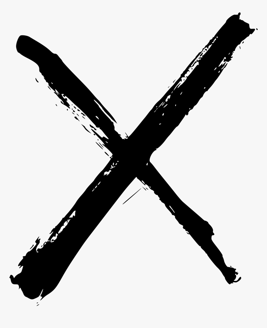 Grunge X Png, Transparent Png