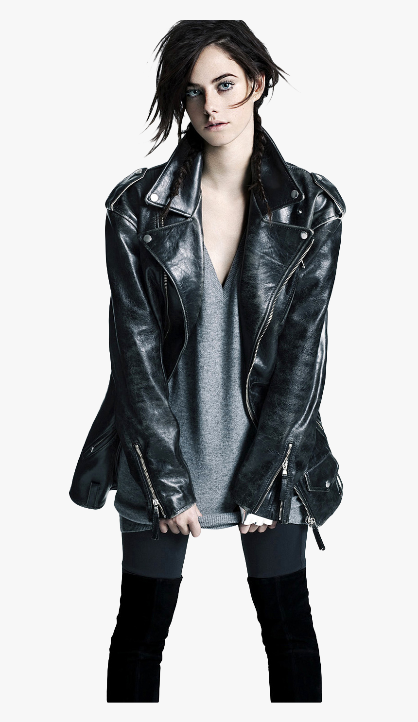 Kaya Scodelario Photo - Effy Stonem Leather Jacket, HD Png Download