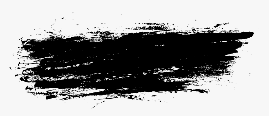 12 Hard Grunge Brush Stroke Banner Png Transparent - Black Brush Stroke Png, Png Download