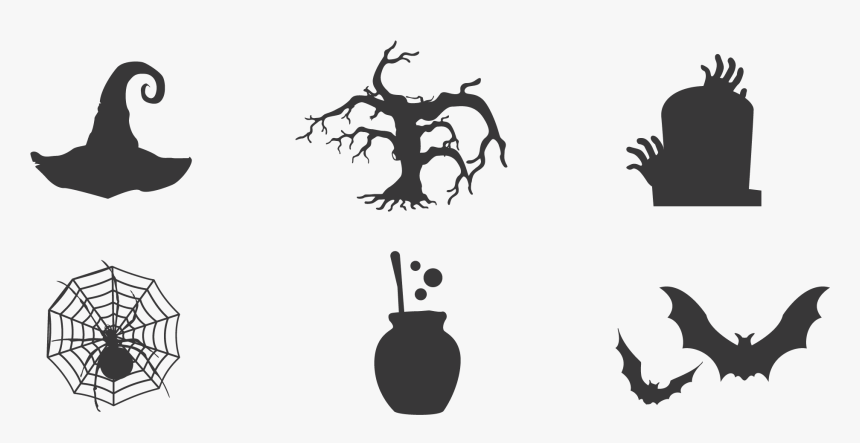 Transparent Halloween Tree Png - Transparent Background Halloween Clip Art, Png Download