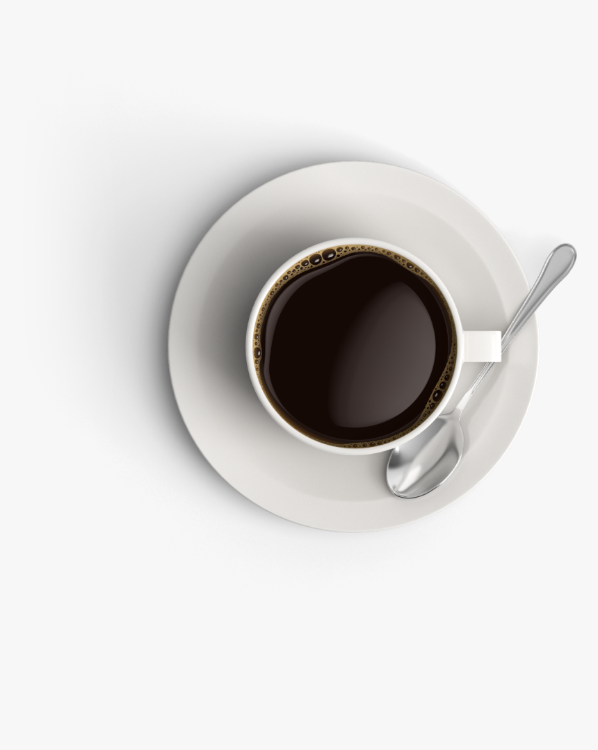 Transparent Top Png - Coffee Top View Png, Png Download