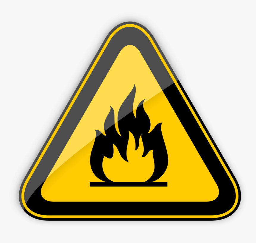 Highly Flammable Warning Sign Png Clipart - Bio Hazard Sign Png, Transparent Png