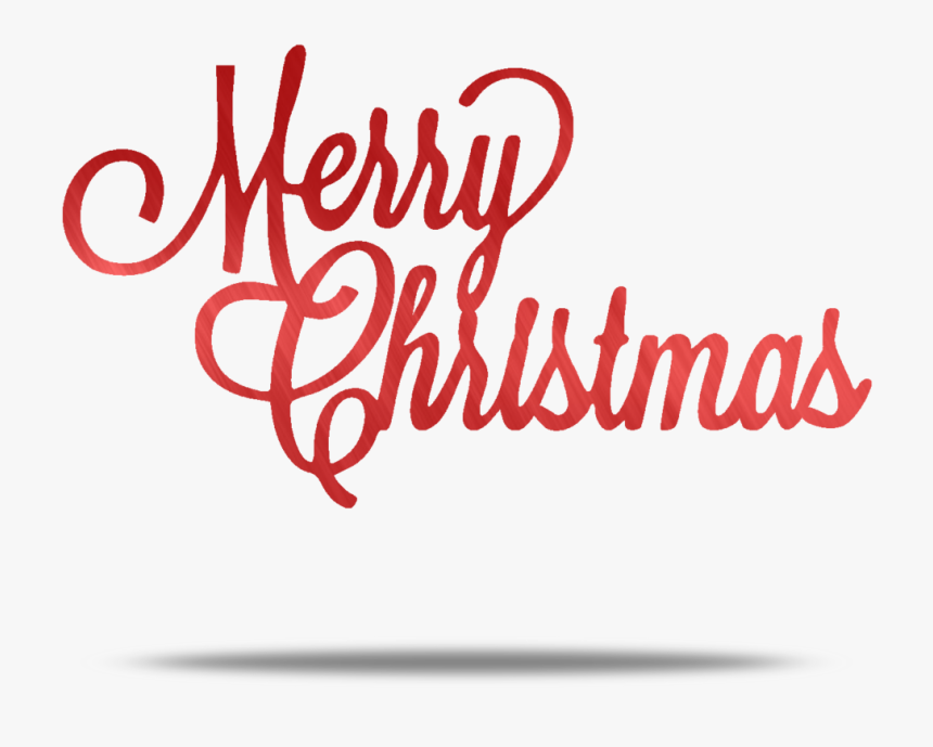 Merry Christmas Metal Wall Art - Calligraphy, HD Png Download