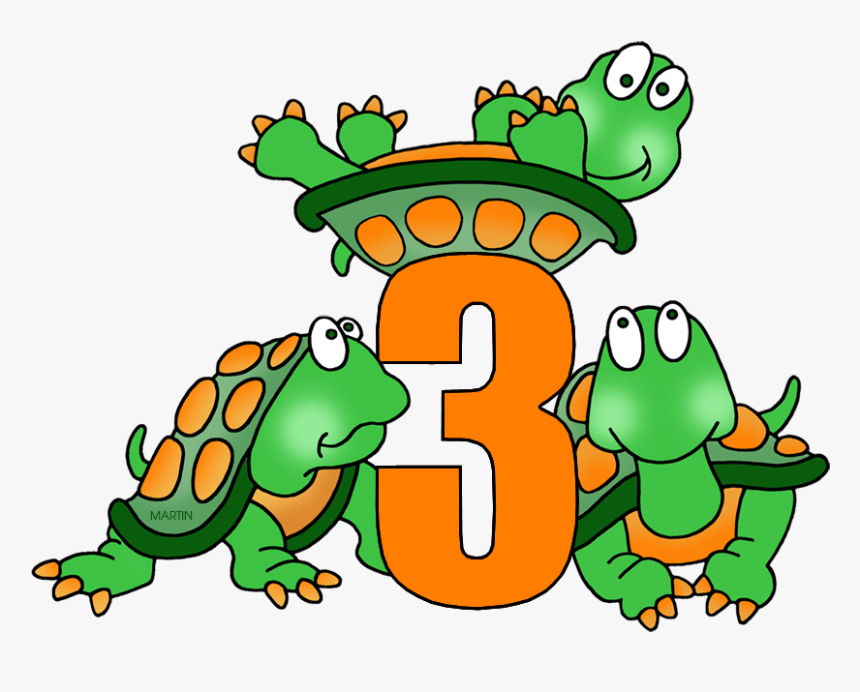 Free Numbers Clip Art By Phillip Martin, Number - Number 3 Clip Art, HD Png Download