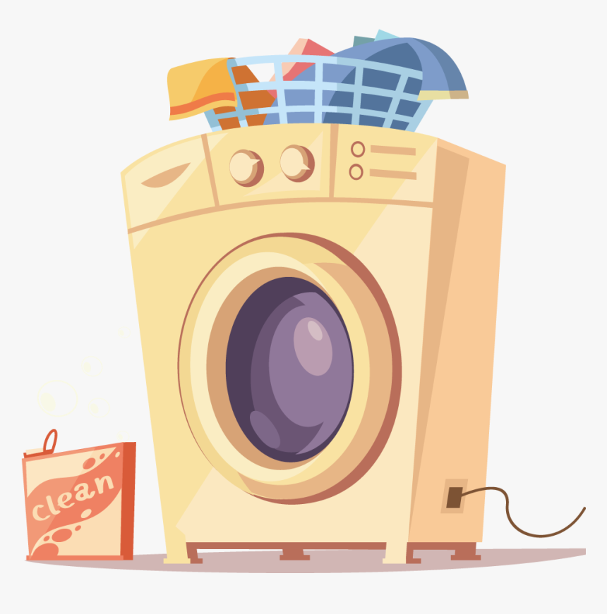 Laundry Machine Illustration Png, Transparent Png