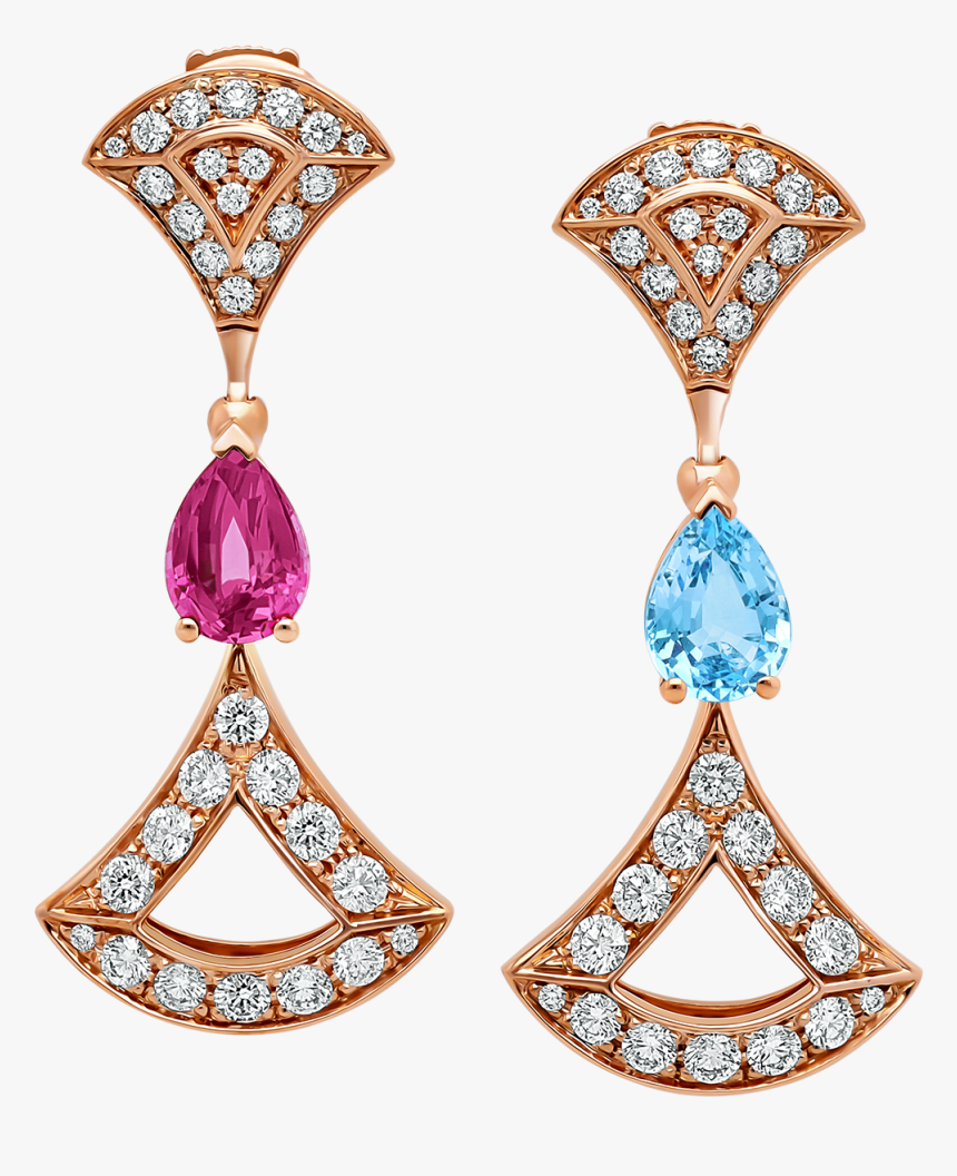 Transparent Gold Earring Png - Diva's Dream Earring Png, Png Download