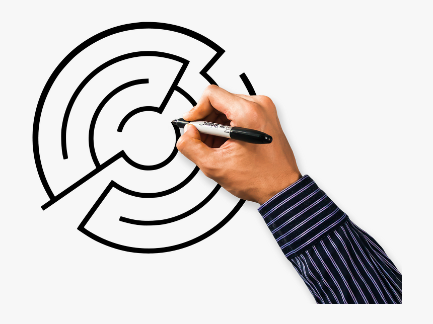 Hand, Draw, Labyrinth, Business, Planning, Plan B - Haz Lo Que Quieras Etica Para Amador, HD Png Download