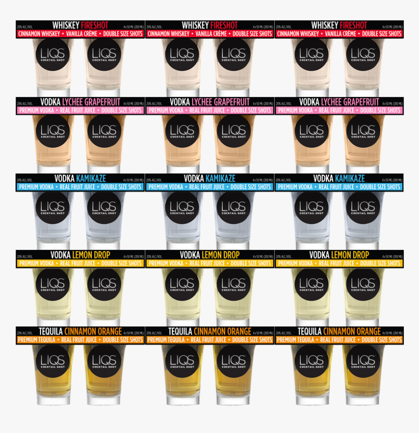 60 Shots / 5 Flavors 
 Title Liqs Case - Military Rank, HD Png Download