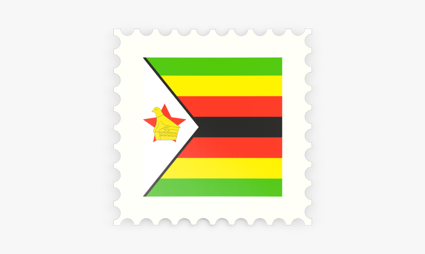 Postage Stamp Icon - Flag Of Zimbabwe, HD Png Download