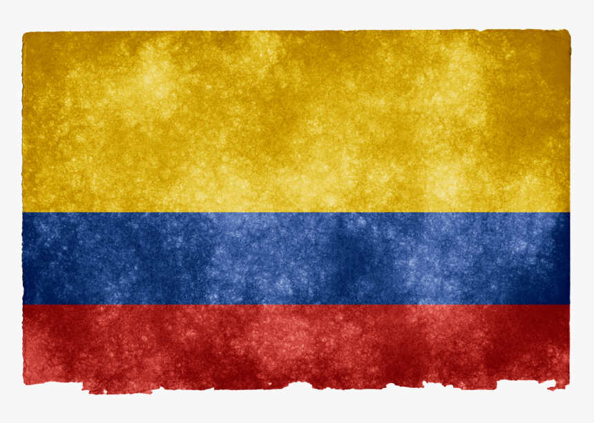 Colombia Grunge Flag, HD Png Download
