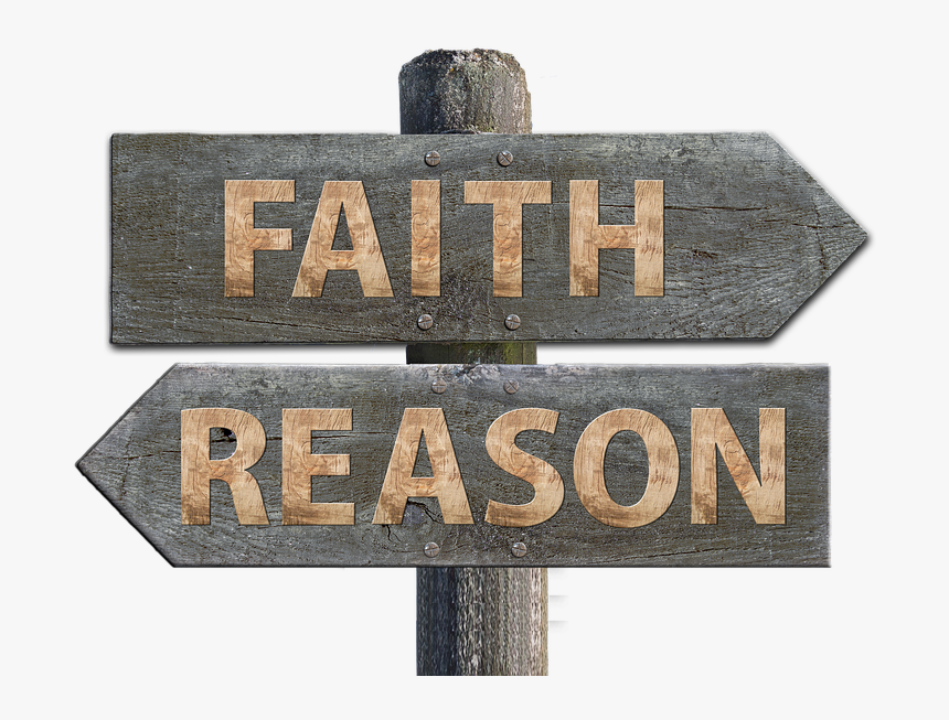 Faith, Reason, Directory, Away, Direction, Science - Sign, HD Png Download