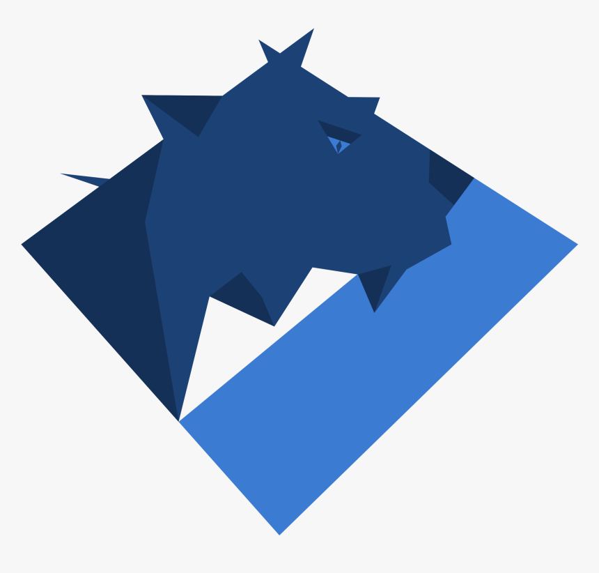 Tiger Lion Silhouette Cat Black Panther - Origami, HD Png Download