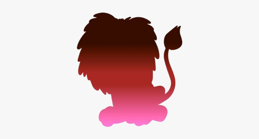 Transparent Cute Lion Silhouette, Clipart - Illustration, HD Png Download