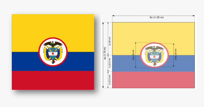 Escudo De Colombia En Circulo, HD Png Download