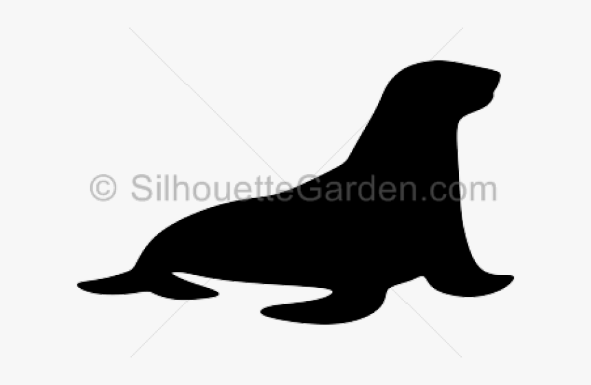 Sea Lion Silhouette, HD Png Download