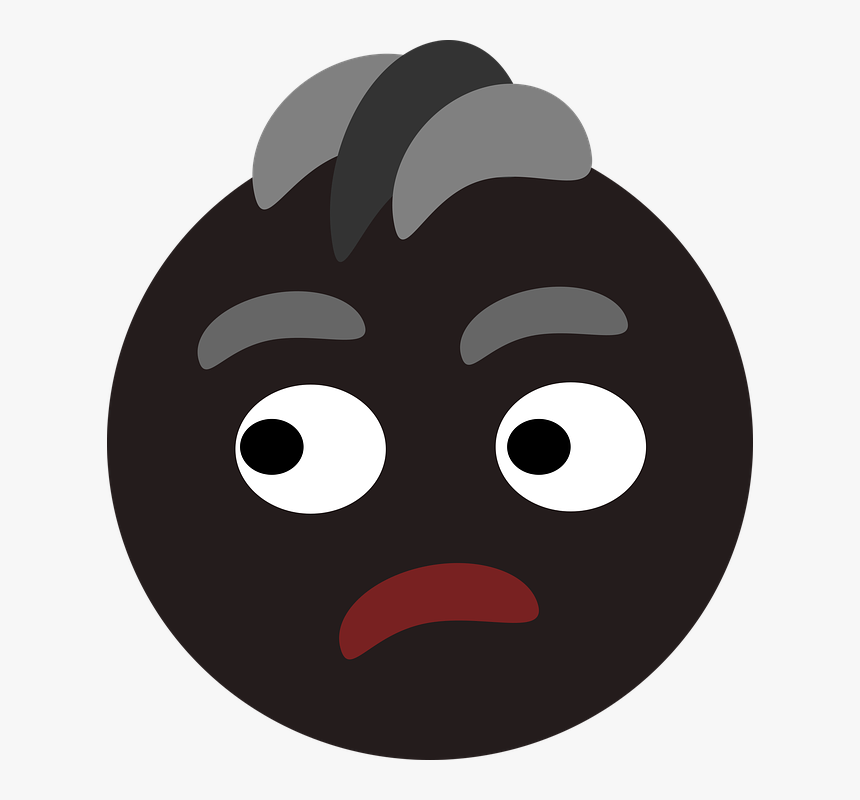 Confused, Man, Black, Young, Male, People, Face, Hair - Illustration, HD Png Download