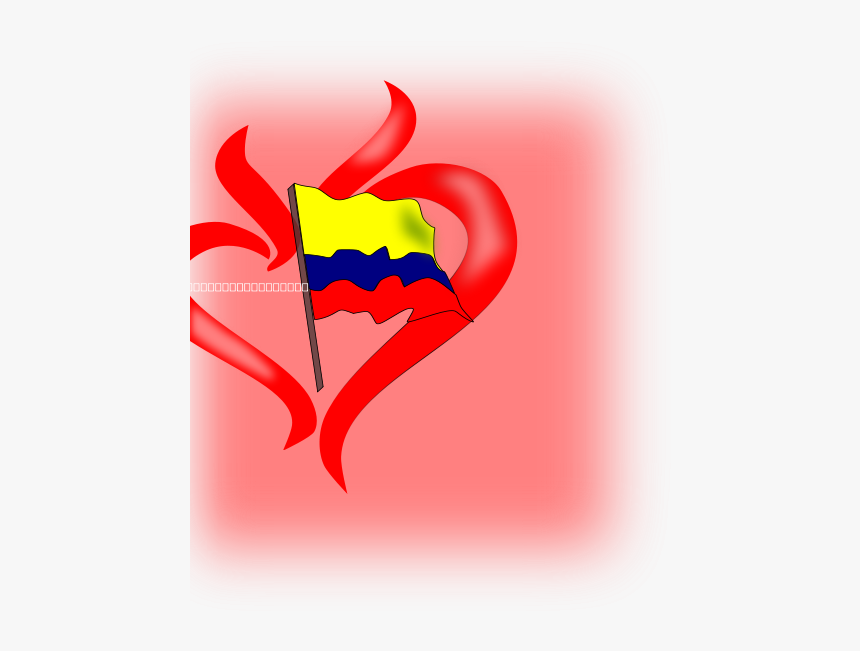 Colombia Pasion Svg Clip Arts - Heart, HD Png Download