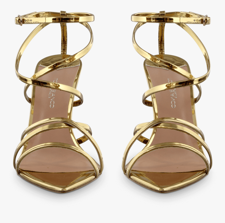 Marcy Gold Shine Front - Sandal, HD Png Download