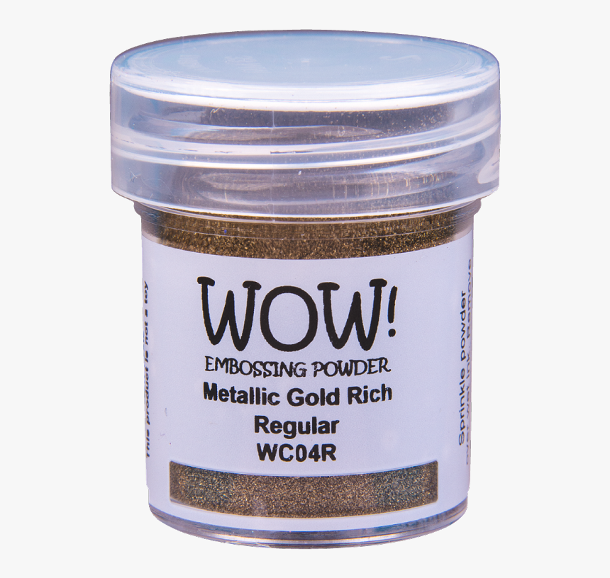 Wow Metallic Gold Rich - Wow Embossing Powder Opaque Bright White, HD Png Download