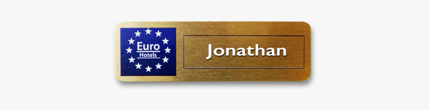 Euro Hotel Name Badge By Fattorini - Hotel Badges, HD Png Download