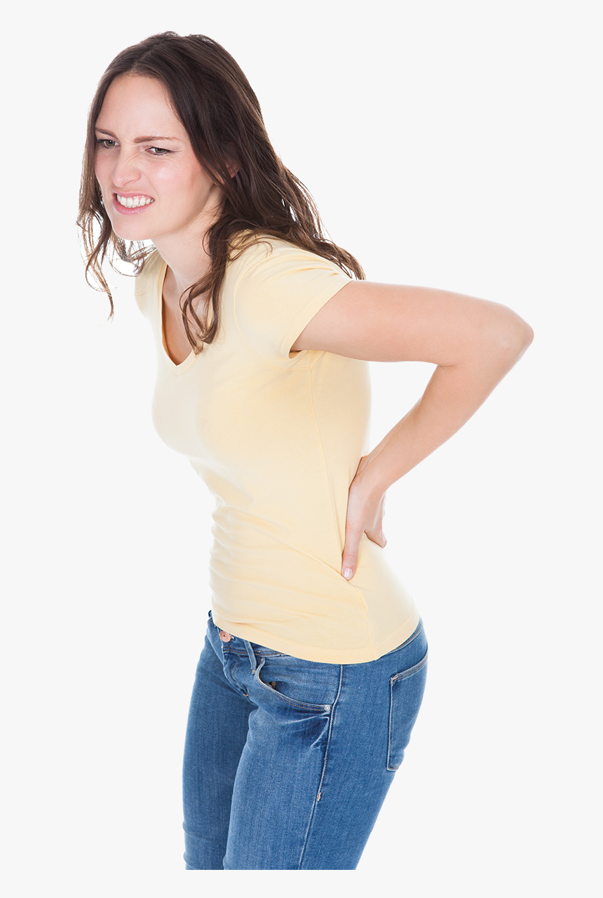 Pain In Women Png Clipart - Woman Back Pain Png, Transparent Png