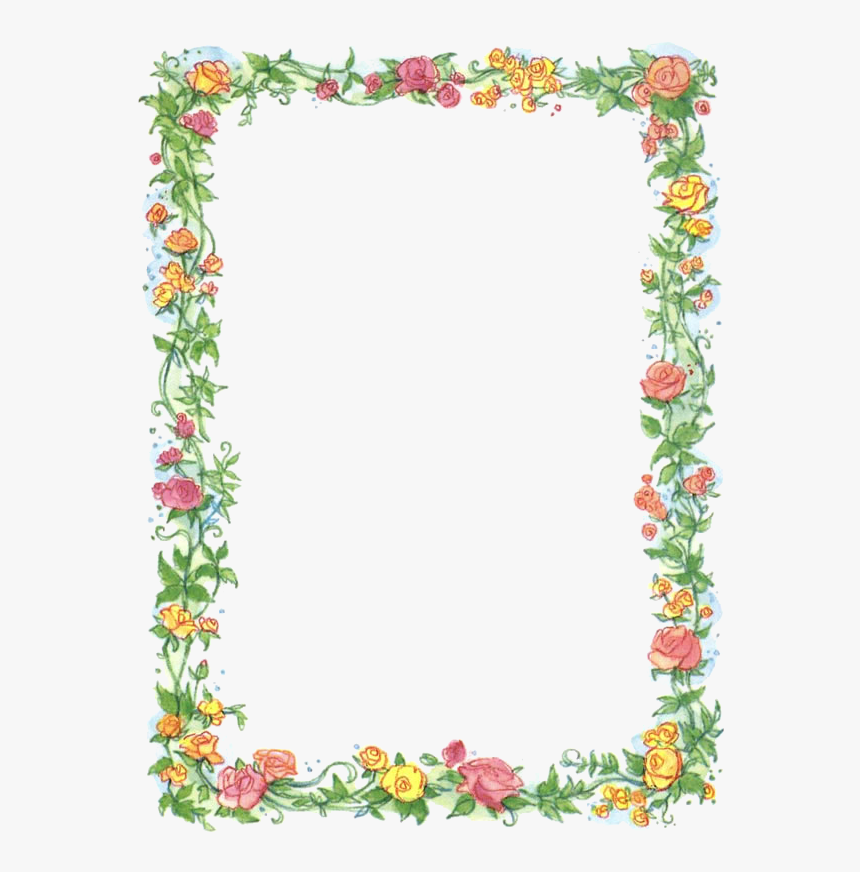 Spring Page Border Clip Art