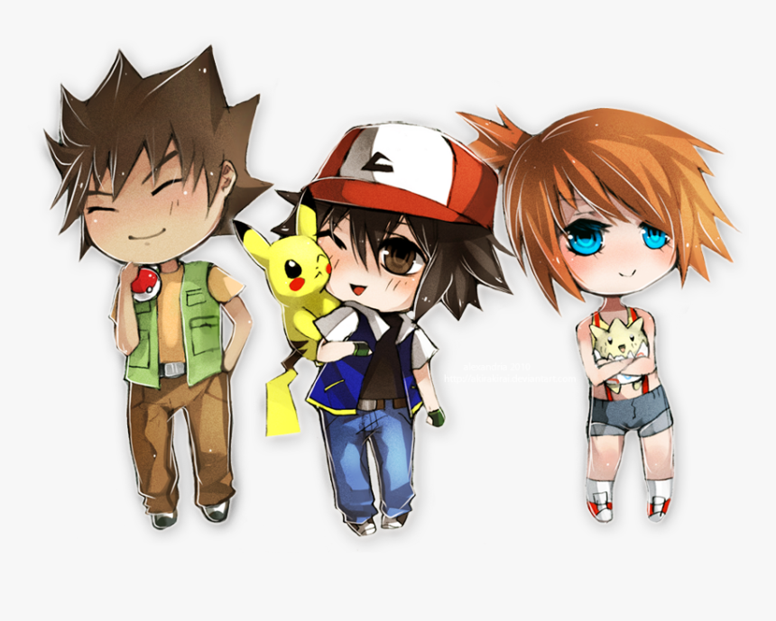 Ash And Misty Chibi, HD Png Download