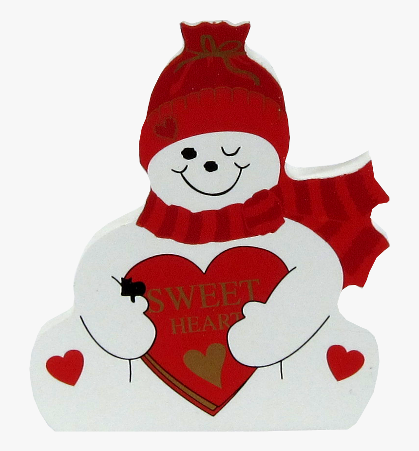 Snowman Png Image Transparent - Valentines Day Snowman, Png Download