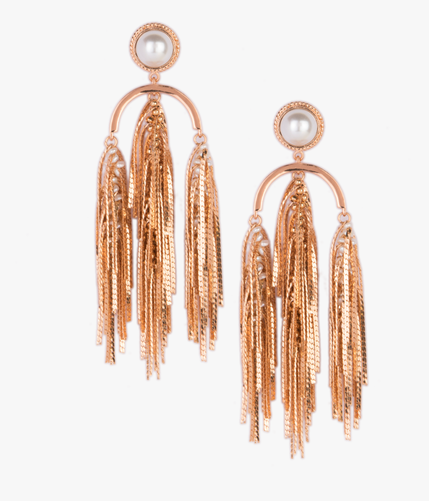 Pearl Noveau Tassel Earrings - Earrings, HD Png Download