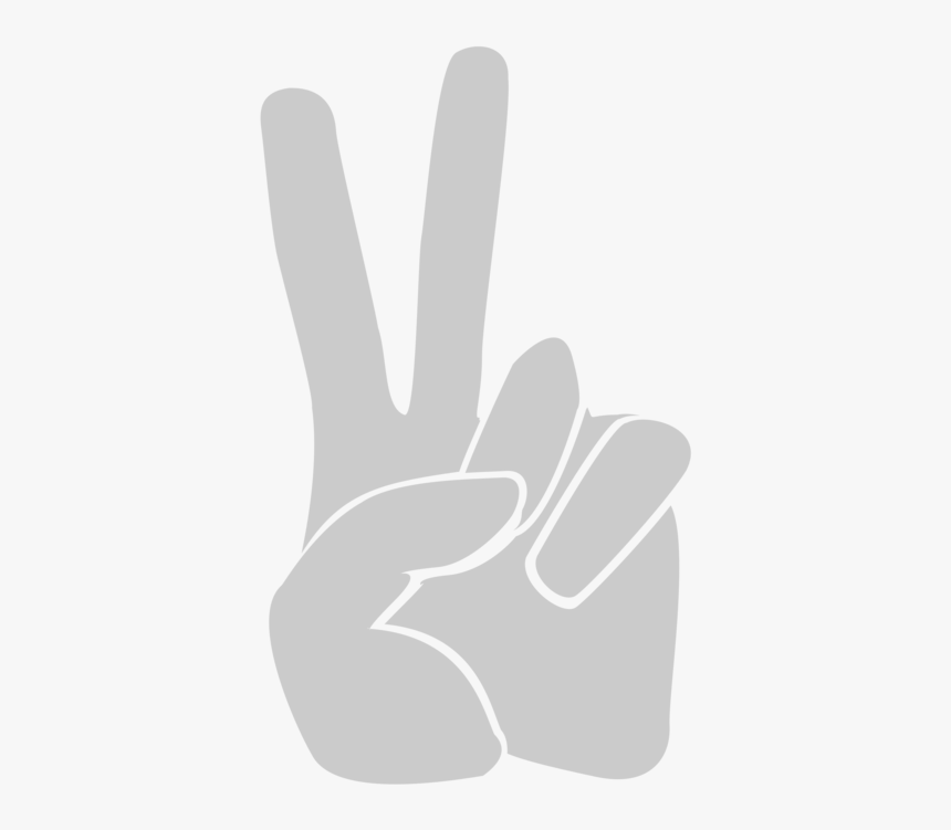 Thumb,v Sign,hand - Victory Clipart, HD Png Download