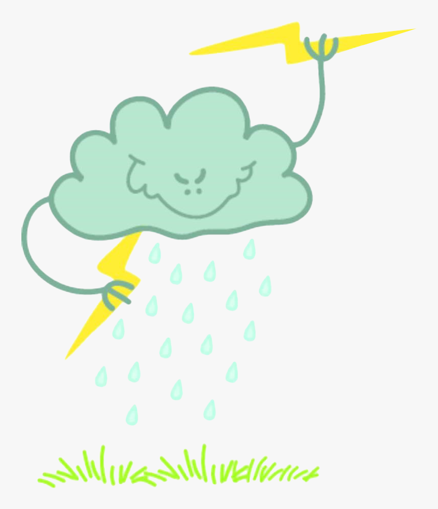 Lightning Thunderstorm Cloud - Illustration, HD Png Download