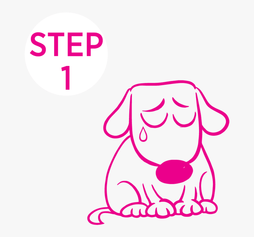 Out Of Food - Cartoon Dog Sad, HD Png Download