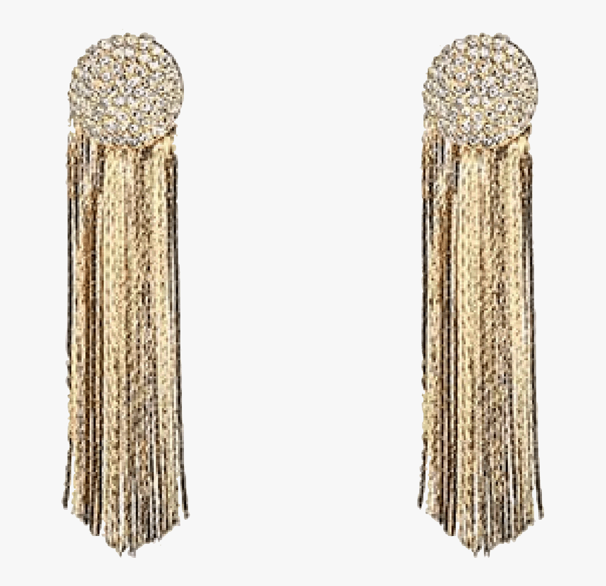 Jeminee Jewellery Sanaa Golden Tassel Earrings - Body Jewelry, HD Png Download