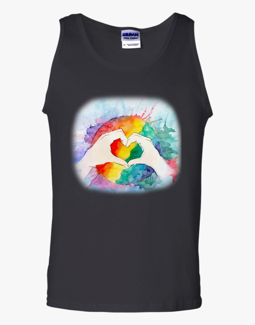 Lgbt World Pride Peace Sign Hand Men/women Tank Top - Sweat Dries Blood Clots Bones Heal Suck, HD Png Download