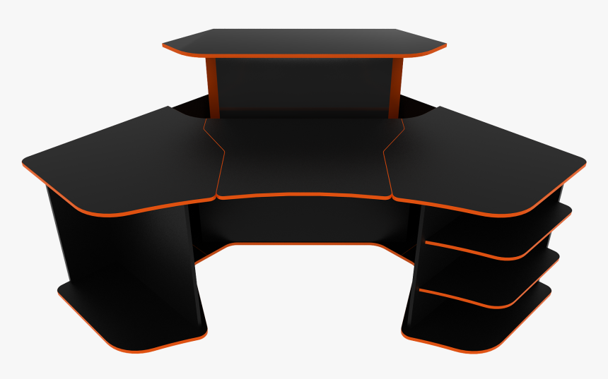 Steps Clipart Step Stool - Black And Green Gaming Desk, HD Png Download