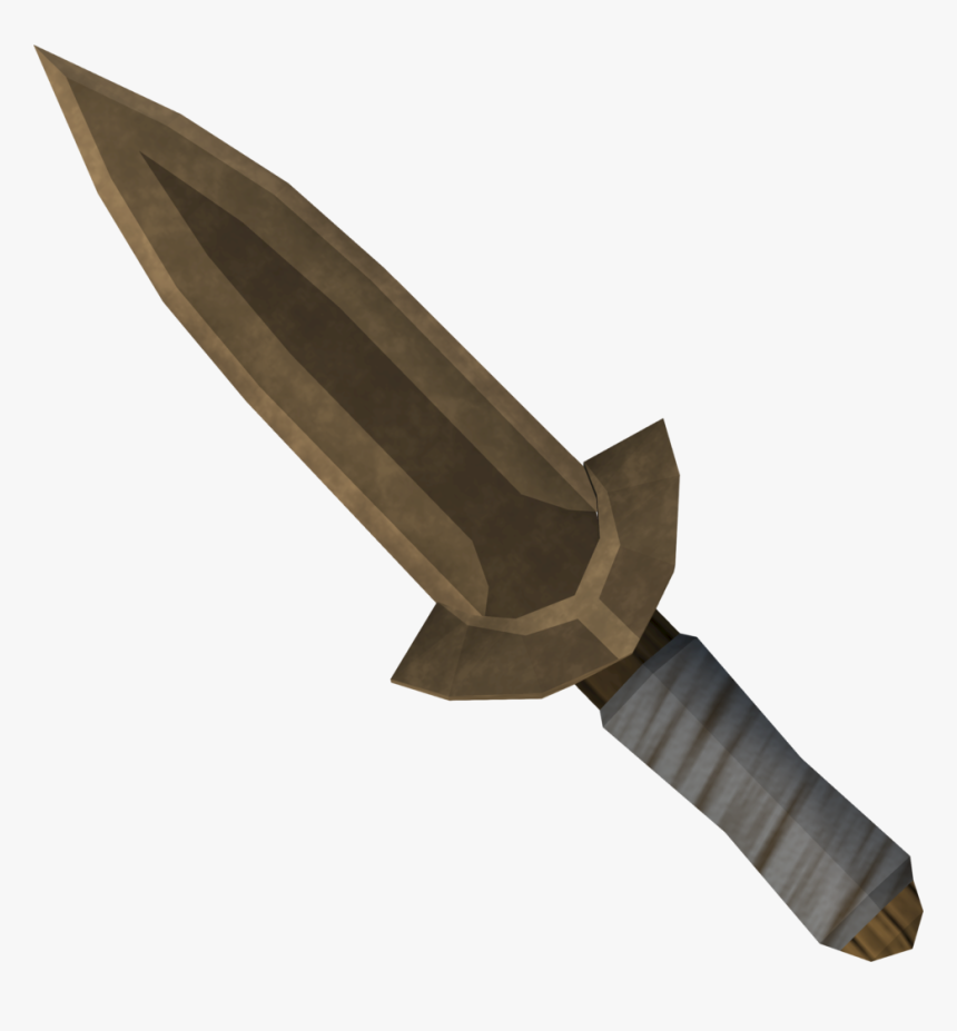 Transparent Butter Knife Png - Runescape Bronze Dagger, Png Download