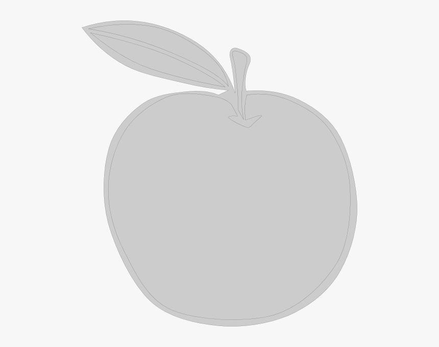 Gray Apple Svg Clip Arts - Gray Apple, HD Png Download