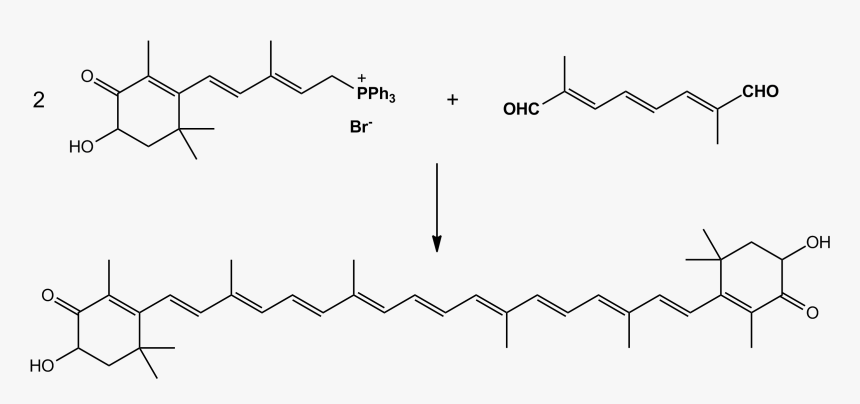 Synthesis Of Astaxanthin By Wittig Reaction - Comparison Of The Effectiveness Of Four Different Crosslinking, HD Png Download