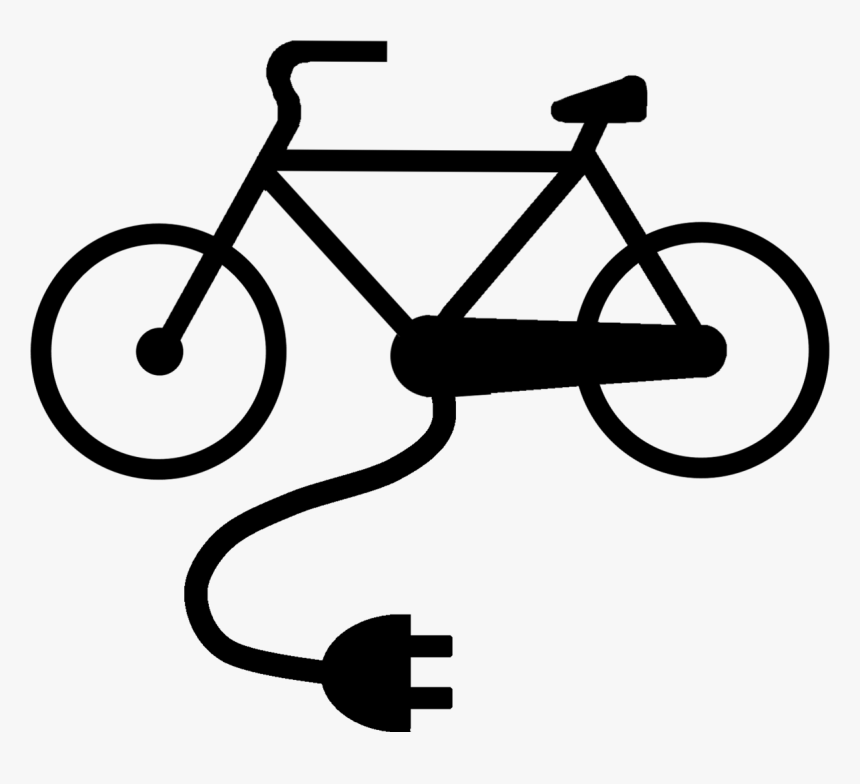 Electric Cable Bike Icon 1 - Cycle Crossing Road Sign, HD Png Download