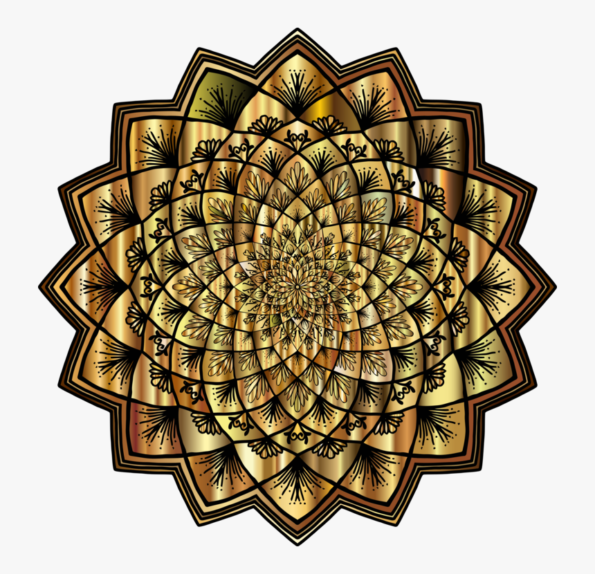Circle,window,mandala - Black And White Mandala Clipart, HD Png Download