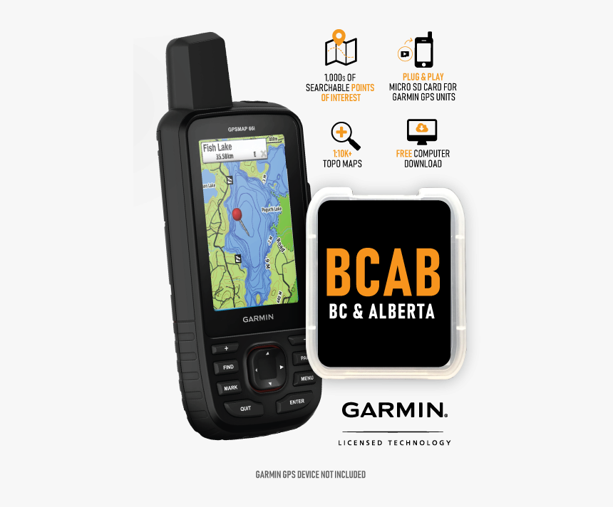 British Columbia & Alberta - Garmin Ltd., HD Png Download