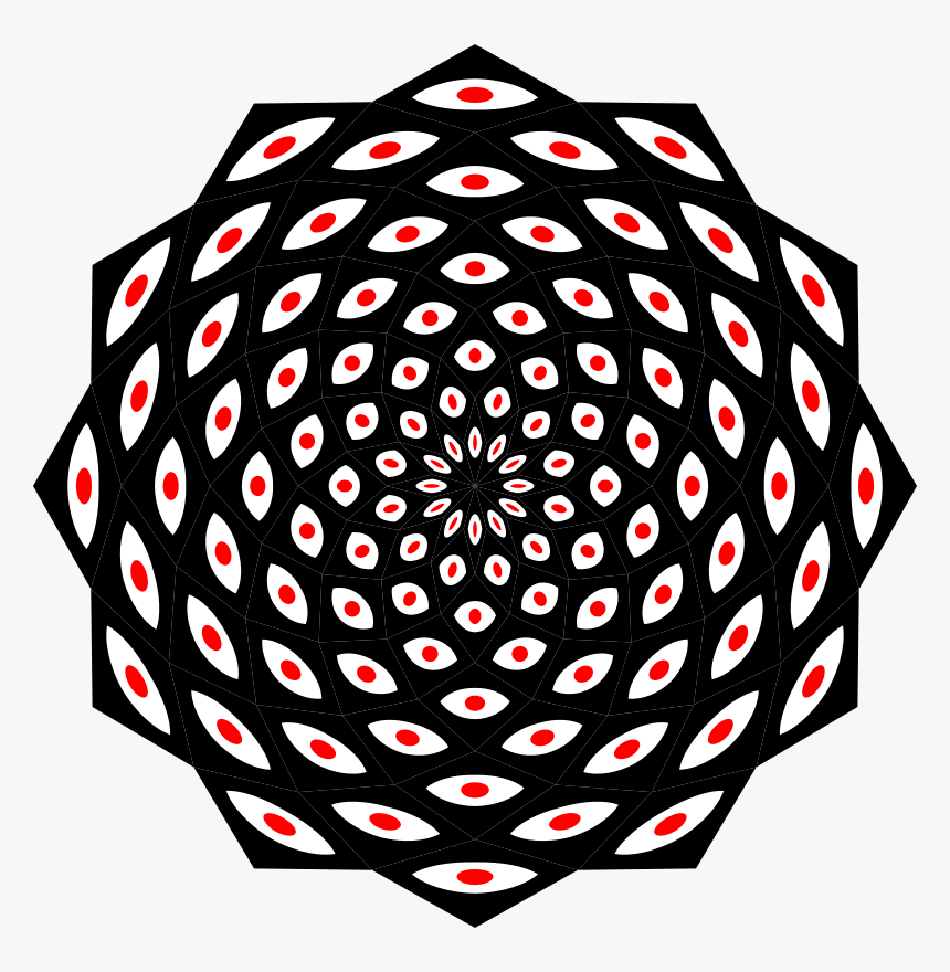 108 Eyes Mandala, HD Png Download